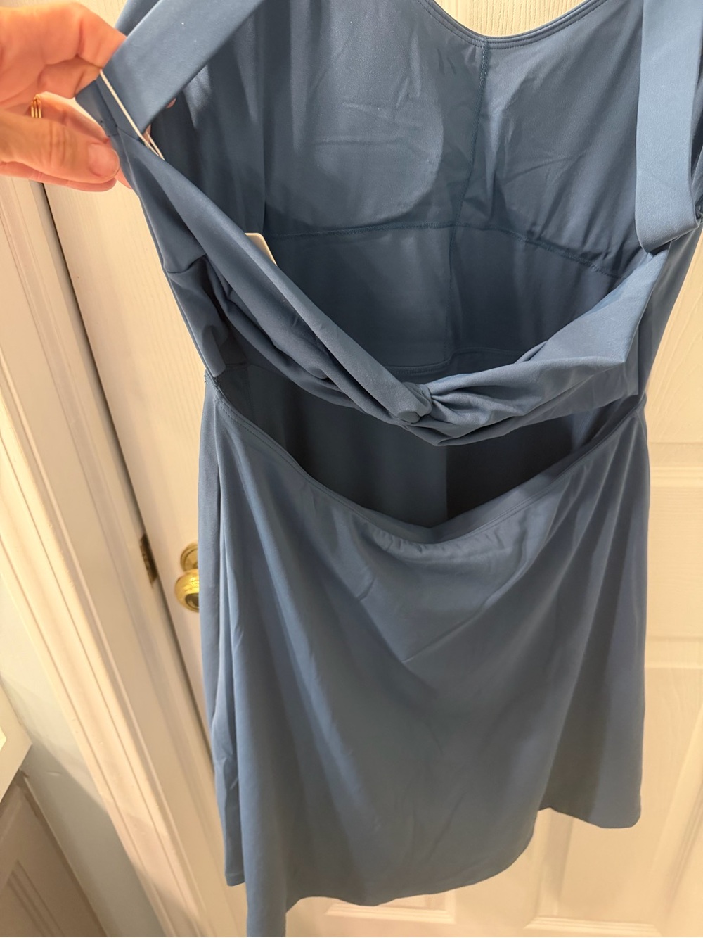 Women’s Scoop Neck Active Dress in Teal - Picture 15 of 16